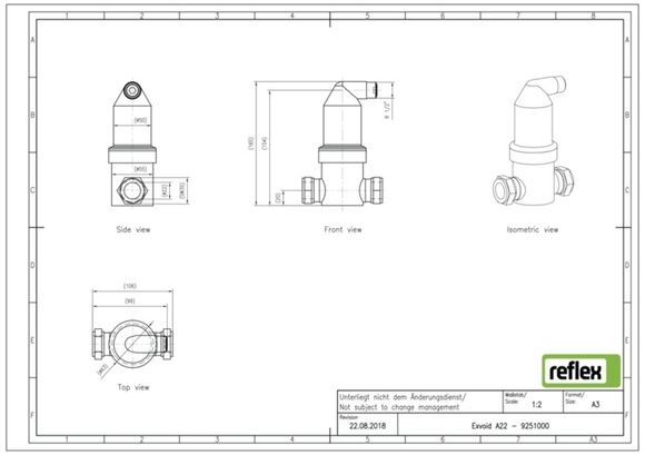 Reflex exair lucht 22mm 9251000 - afb. 4