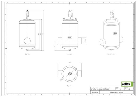 Reflex exair lucht DN 139.7 lasaansluiti - afb. 5