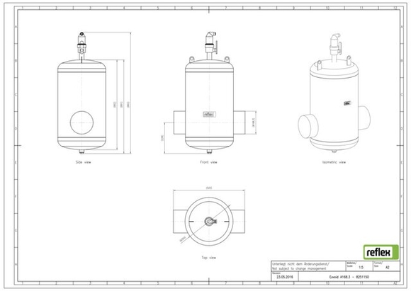 Reflex exair lucht DN 168.3 lasaansluiti - afb. 5