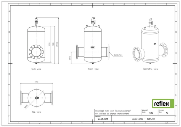 Reflex exair lucht DN 200 flensaansluiti - afb. 6