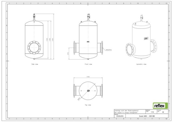 Reflex exair lucht DN 300 flensaansluiti - afb. 5