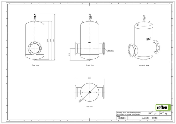 Reflex exair lucht DN 300 flensaansluiti - afb. 3