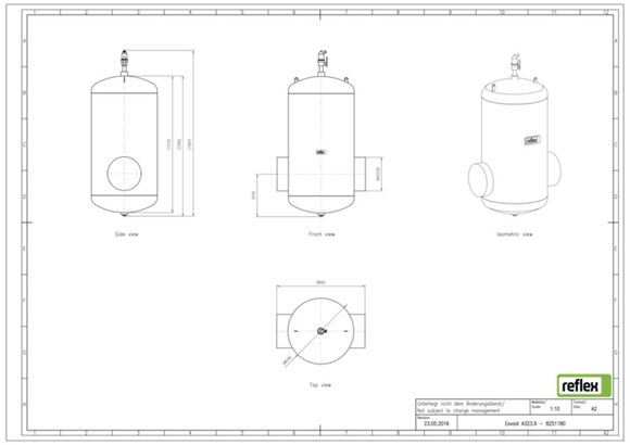 Reflex exair lucht DN 323.9 lasaansluiti - afb. 6