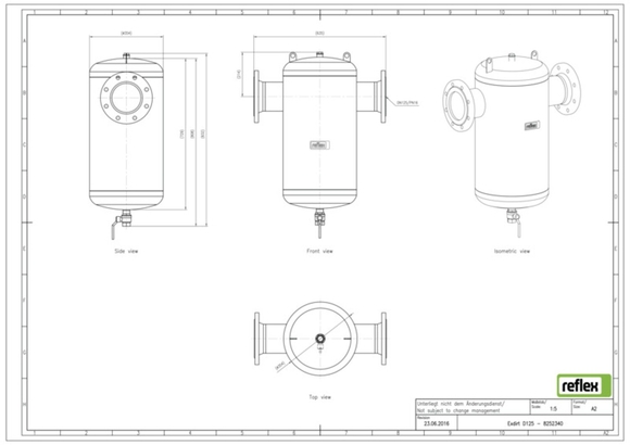 Reflex Exdirt vuil DN 125 flensaansluiti - afb. 4
