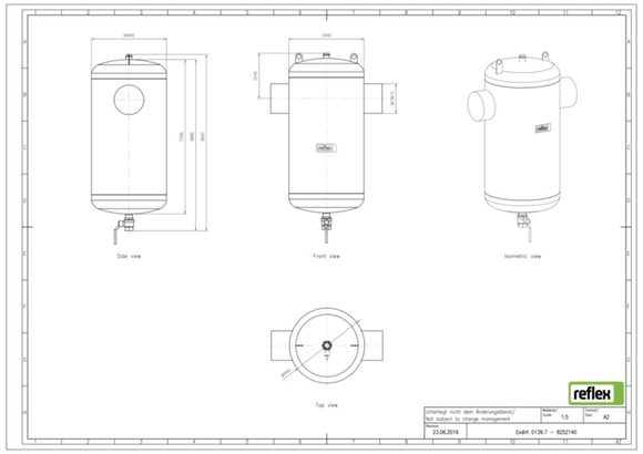 Reflex Exdirt vuil DN 139.7 lasaansluiti - afb. 4