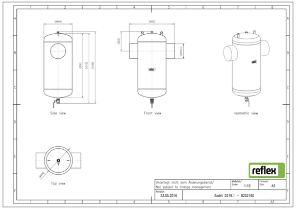 Reflex Exdirt vuil DN 219.1 lasaansluiti - afb. 4