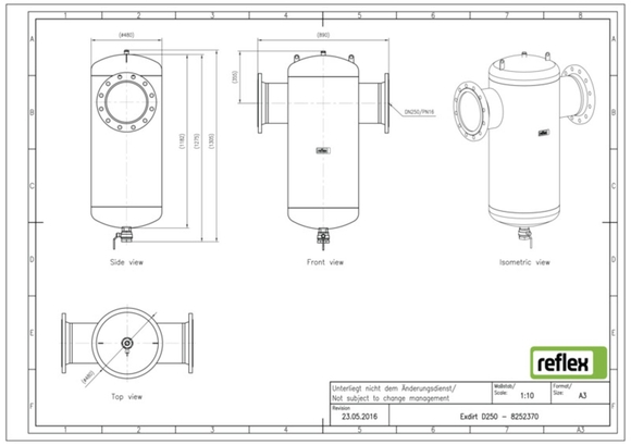 Reflex Exdirt vuil DN 250 flensaansluiti - afb. 4
