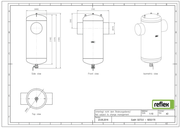 Reflex Exdirt vuil DN 273 lasaansluiting - afb. 4