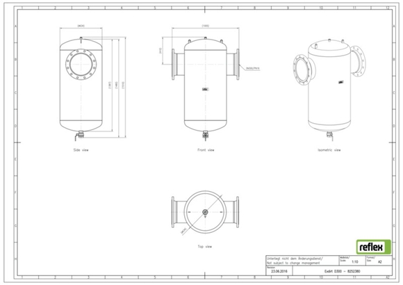 Reflex Exdirt vuil DN 300 flensaansluiti - afb. 4