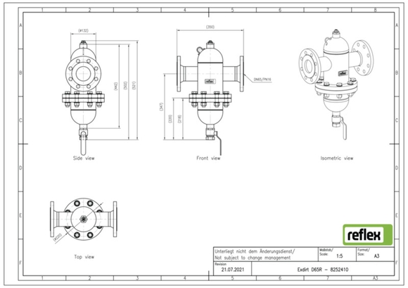 Reflex Exdirt vuil DN 65 R flensaansl.de - afb. 4