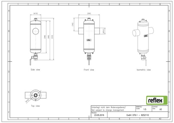 Reflex Exdirt vuil DN 76.1 lasaansluitin - afb. 3
