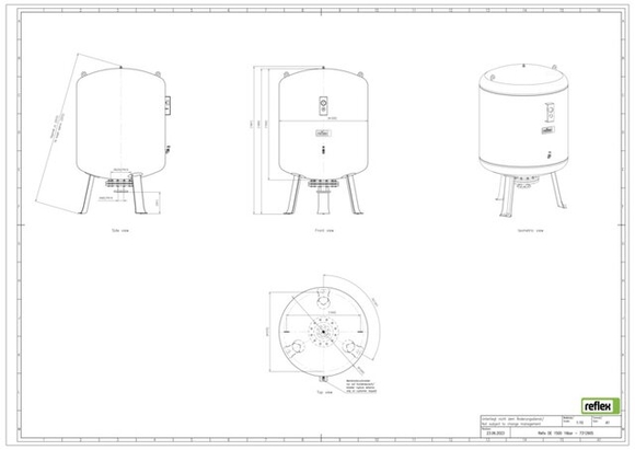 Reflex exp.vat 1500DE 16B 4,0 blauw 7312 - afb. 2