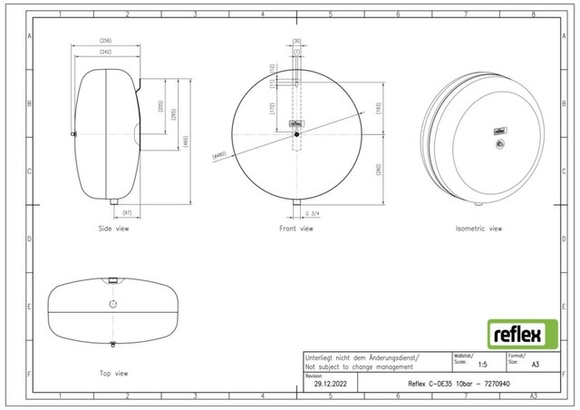 Reflex exp.vat C-DE35 10bar sanitair met - afb. 5