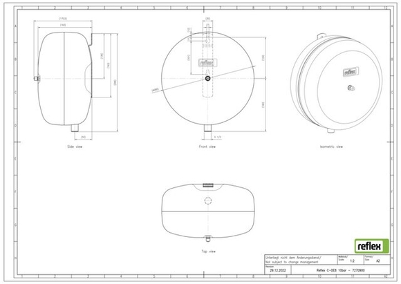 Reflex exp.vat C-DE8 10bar sanitair met - afb. 5