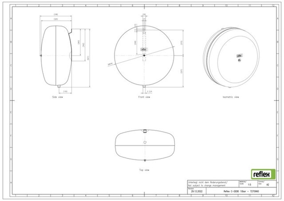 Reflex exp.vat C-DE80 10bar sanitair met - afb. 5