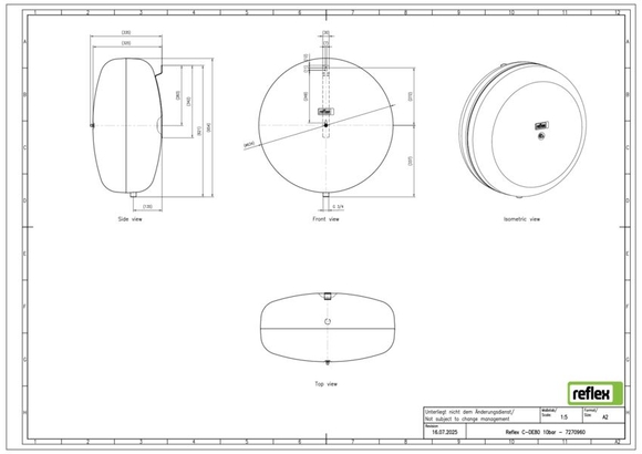 Reflex exp.vat C-DE80 10bar sanitair met - afb. 3