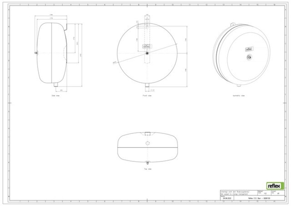 Reflex exp.vat C12 3bar/1,0 Wandmontage - afb. 6