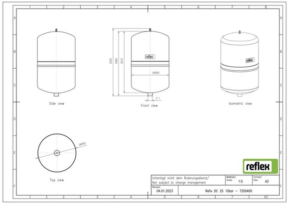 Reflex exp.vat DC25 10bar sanitair compa - afb. 3