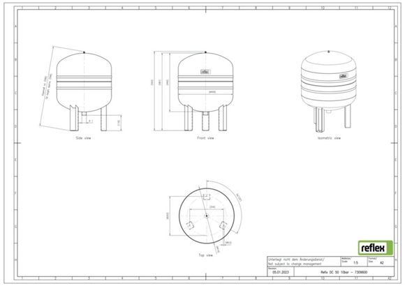 Reflex exp.vat DC50 10bar sanitair compa - afb. 3