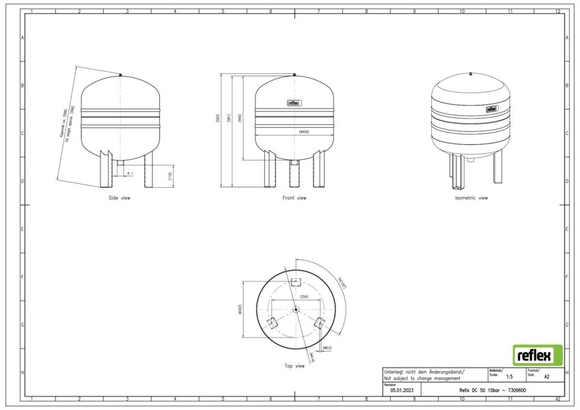 Reflex exp.vat DC50 10bar sanitair compa - afb. 3
