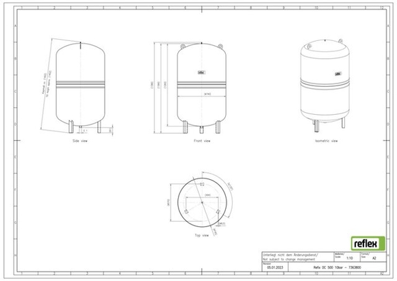 Reflex exp.vat DC500 10bar sanitair comp - afb. 3