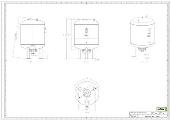 Reflex exp.vat G1500 16bar 3,5 met manom - afb. 7