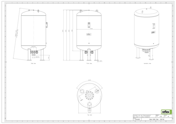 Reflex exp.vat G2000 16bar 3,5 met manom - afb. 5
