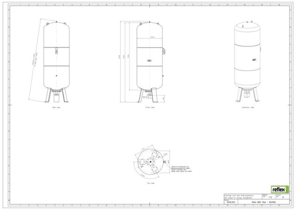 Reflex exp.vat G800 16bar 3,5 met manome - afb. 3