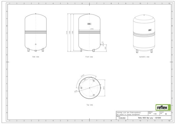 Reflex expansievat 500/1,5 - afb. 3