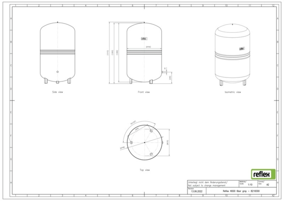 Reflex expansievat 500/1,5 - afb. 4