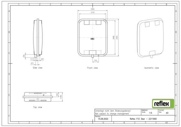 Reflex expansievat plat 12/1,0 9600030 - afb. 5
