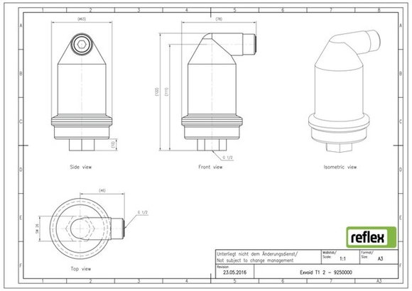 Reflex extop autom.ontl.1/2"bi 9250000 - afb. 3