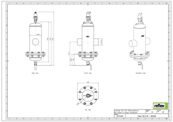 Reflex Extwin lu/vu DN 114.3 R lasaansl. - afb. 3