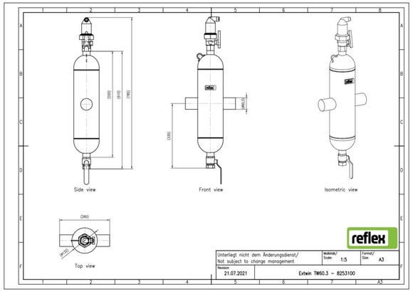 Reflex Extwin lu/vuil DN 60.3 lasaanslui - afb. 3