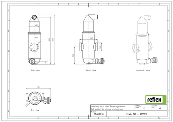 Reflex Extwin lucht/vuil 1"bi 9253010 - afb. 6