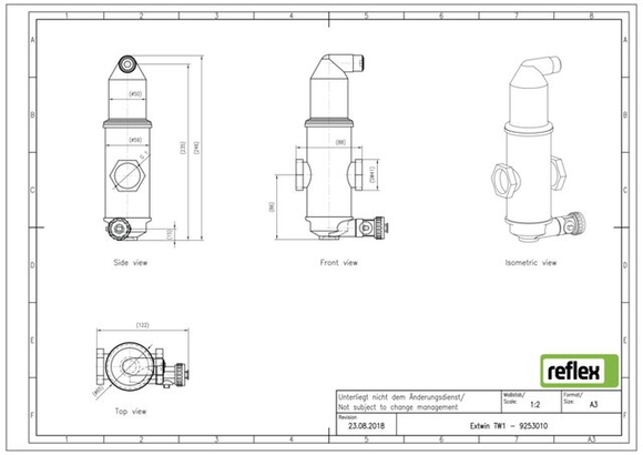 Reflex Extwin lucht/vuil 1"bi 9253010 - afb. 5