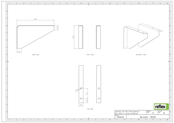 Reflex muurbevestiging tbv RS-besturings - afb. 4