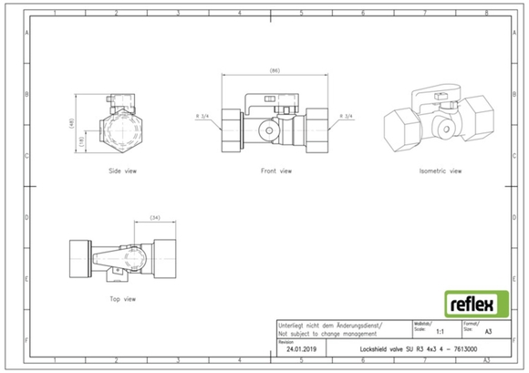 Reflex SU snelkoppeling 3/4 7613000 - afb. 4