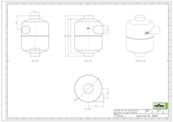 Reflex T480 drukbreekfles grijs 8683000 - afb. 3