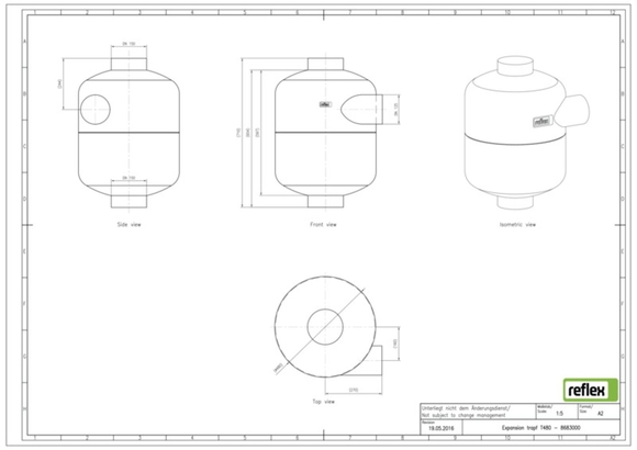 Reflex T480 drukbreekfles grijs 8683000 - afb. 4