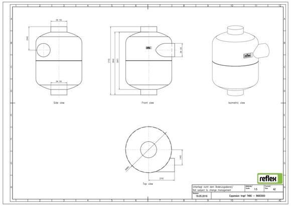 Reflex T480 drukbreekfles grijs 8683000 - afb. 3
