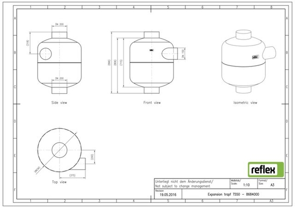 Reflex T550 drukbreekfles grijs 8684000 - afb. 3