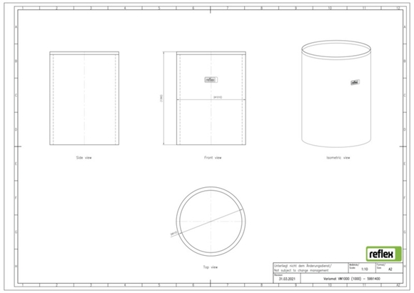 Reflex thermische isolatie VW 1000 tbv b - afb. 3