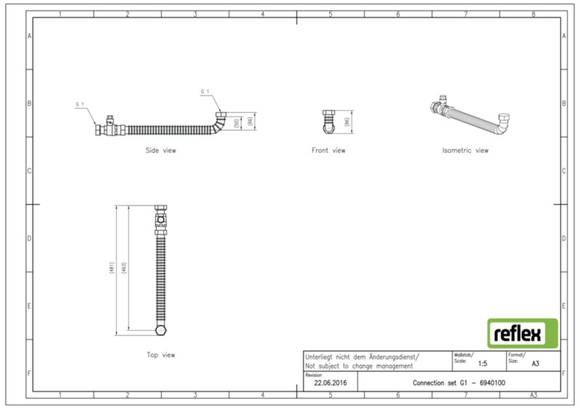Reflex Variomat aansluitset voor 1 pomp - afb. 8