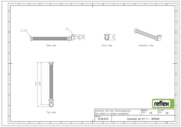 Reflex Variomat aansluitset voor 2 pomp - afb. 7