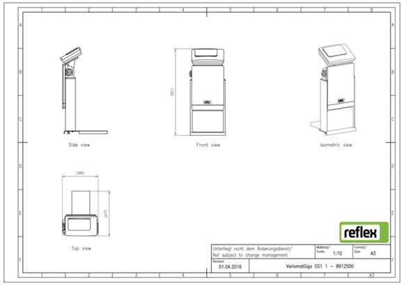 Reflex Variomat Giga GS 1,1 stuureenheid - afb. 8