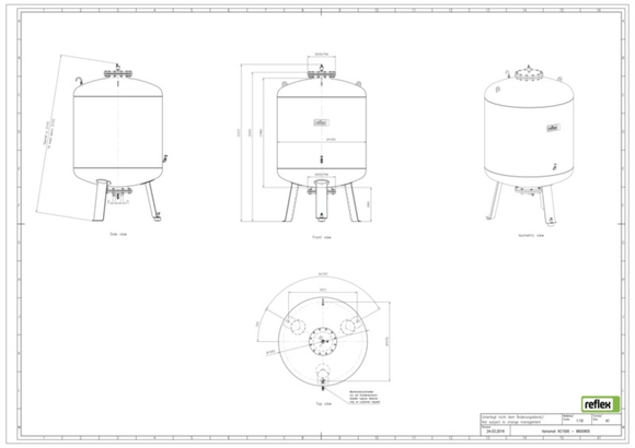 Reflex Variomat VG1500 6bar basisvat gri - afb. 6