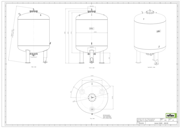 Reflex Variomat VG3000 6bar basisvat gri - afb. 6