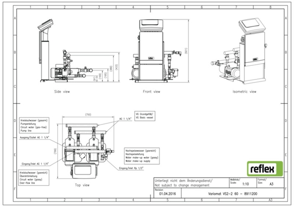 Reflex Variomat VS 2-2/60 stuureenheid m - afb. 3