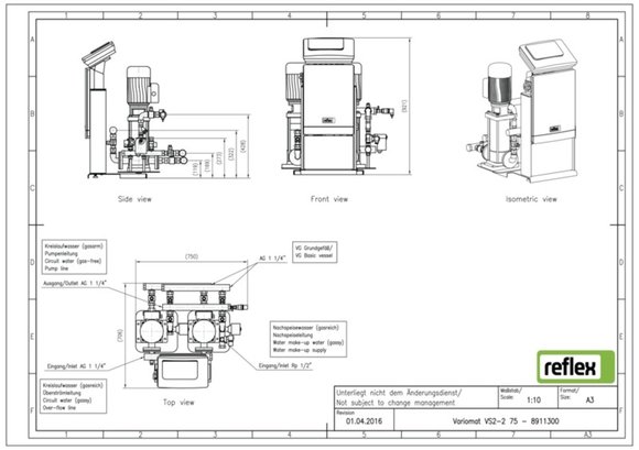 Reflex Variomat VS 2-2/75 stuureenheid m - afb. 4